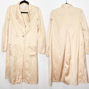 Forte Forte Coat Trench Cream Linen Blend Italy